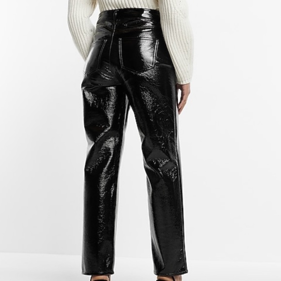Super High Waisted Faux Leather Pant - Picture 2 of 2